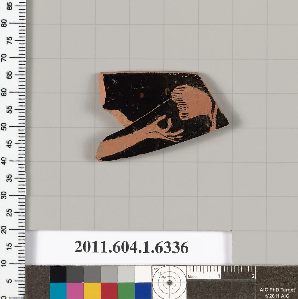 Terracotta rim fragment of a kylix (drinking cup) — Unknown