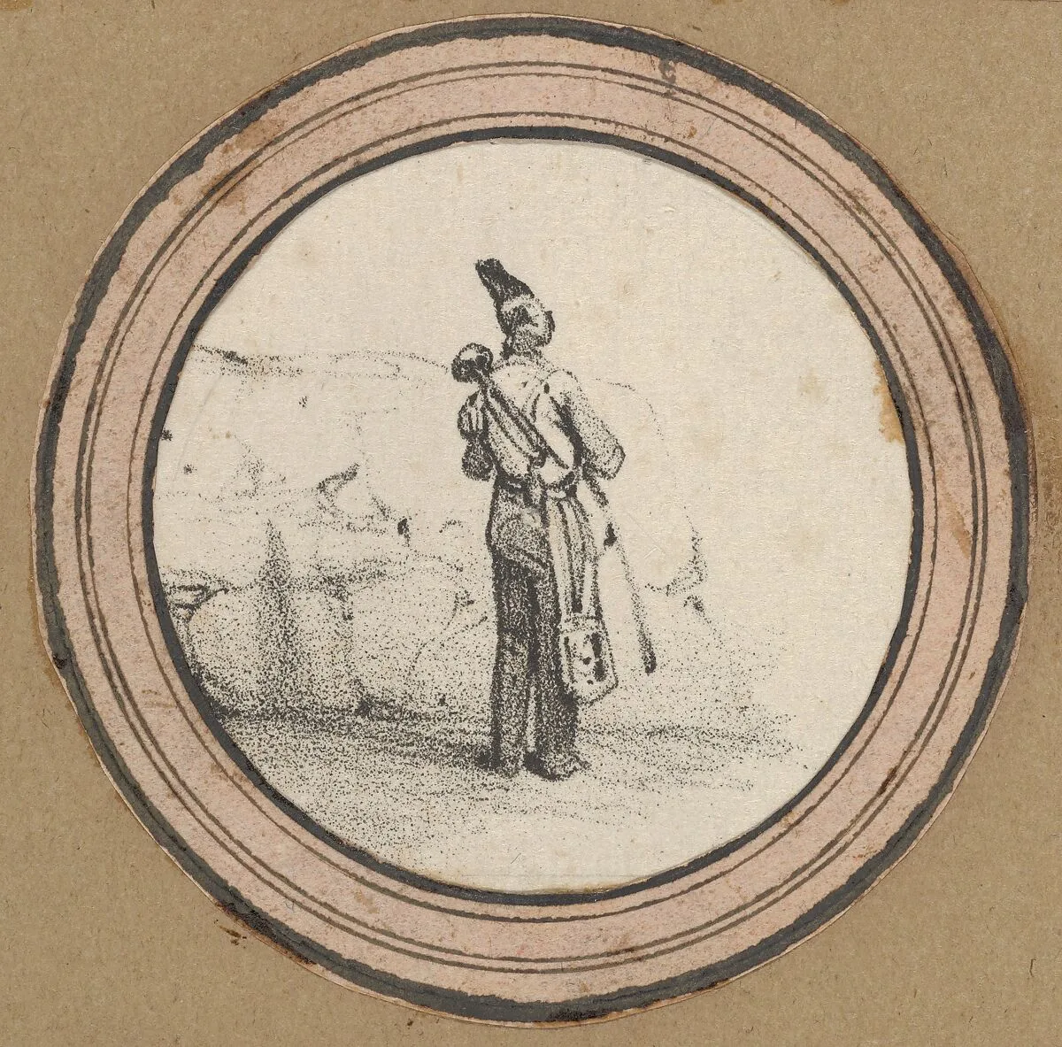 Standing man, viewed from the back — Victor Adam