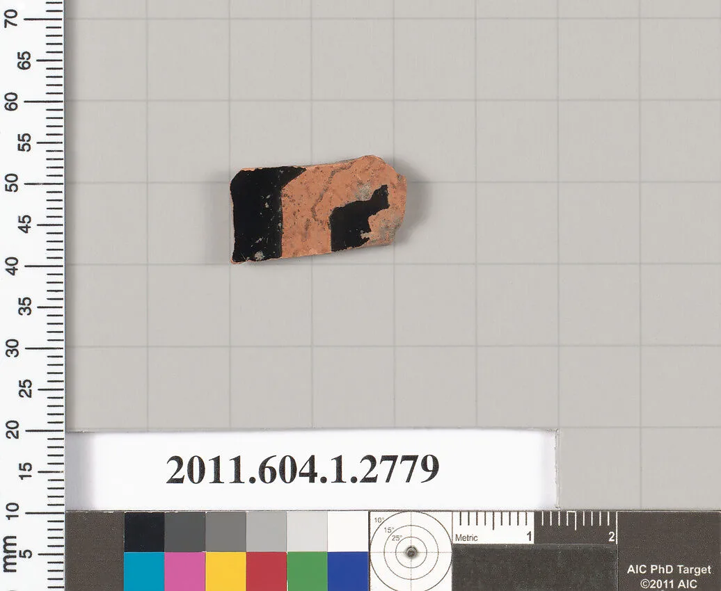 Terracotta fragment of a kylix (drinking cup) — Unknown