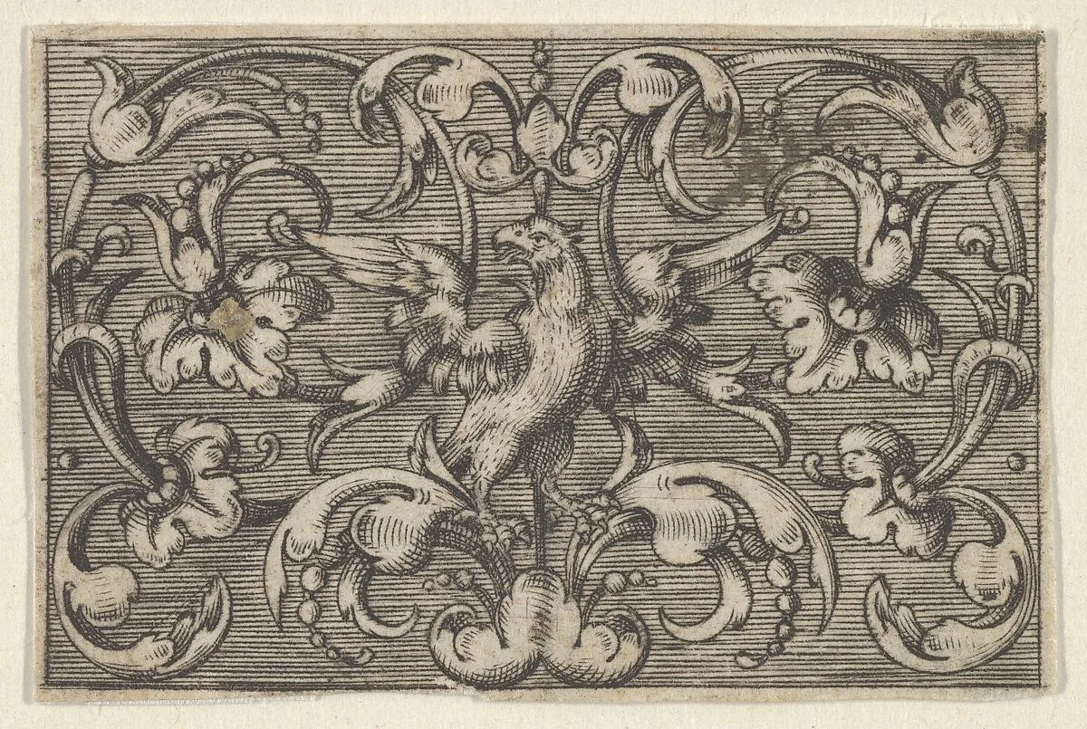 Horizontal Panel with a Bird, from Varii Generis Opera Aurifabris Necessaria — Paul Birckenhultz