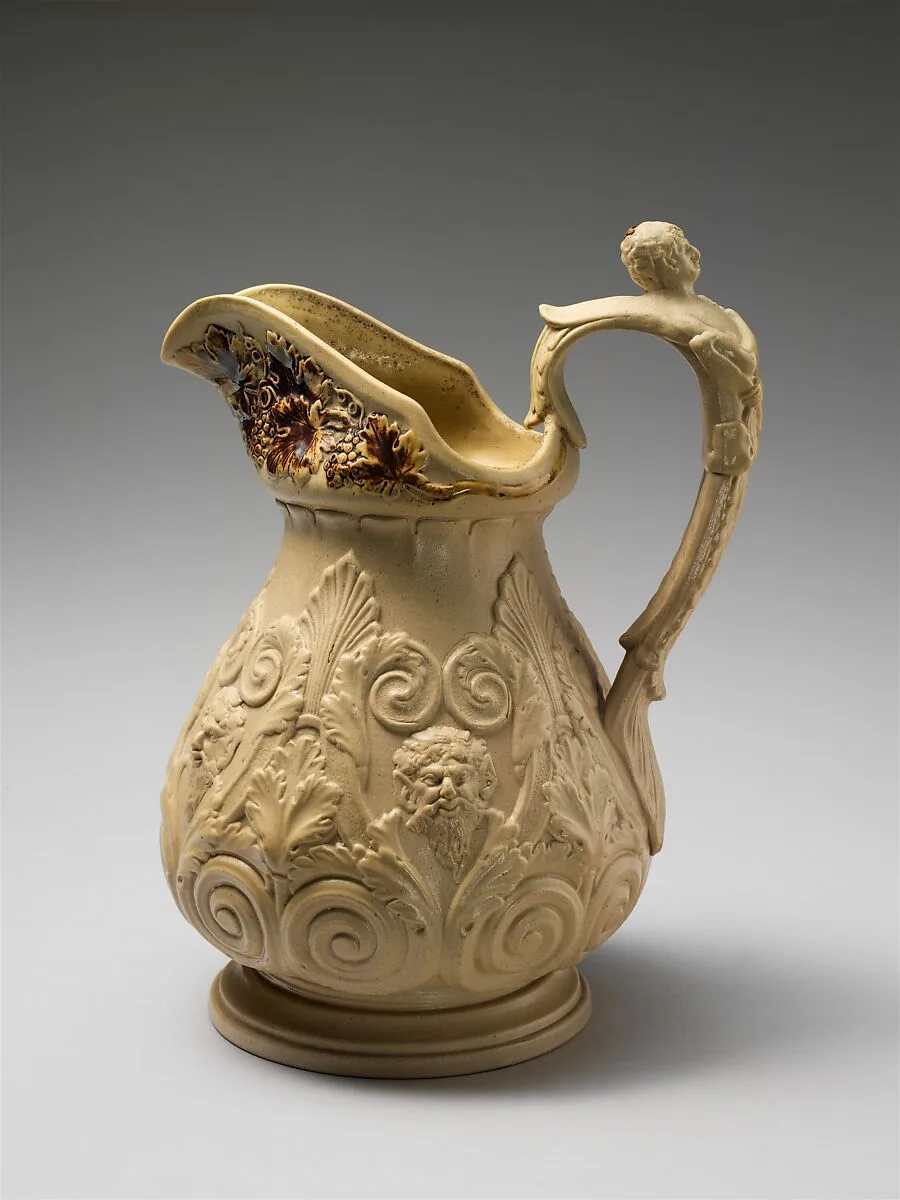 Pitcher — D. & J. Henderson Flint Stoneware Manufactory