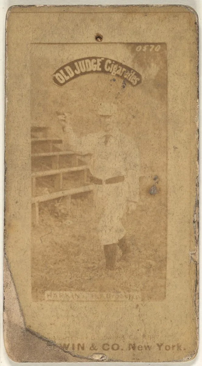 Harkins, Pitcher, Brooklyn, from the Old Judge series (N172) for Old Judge Cigarettes — Goodwin & Company
