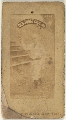 Harkins, Pitcher, Brooklyn, from the Old Judge series (N172) for Old Judge Cigarettes