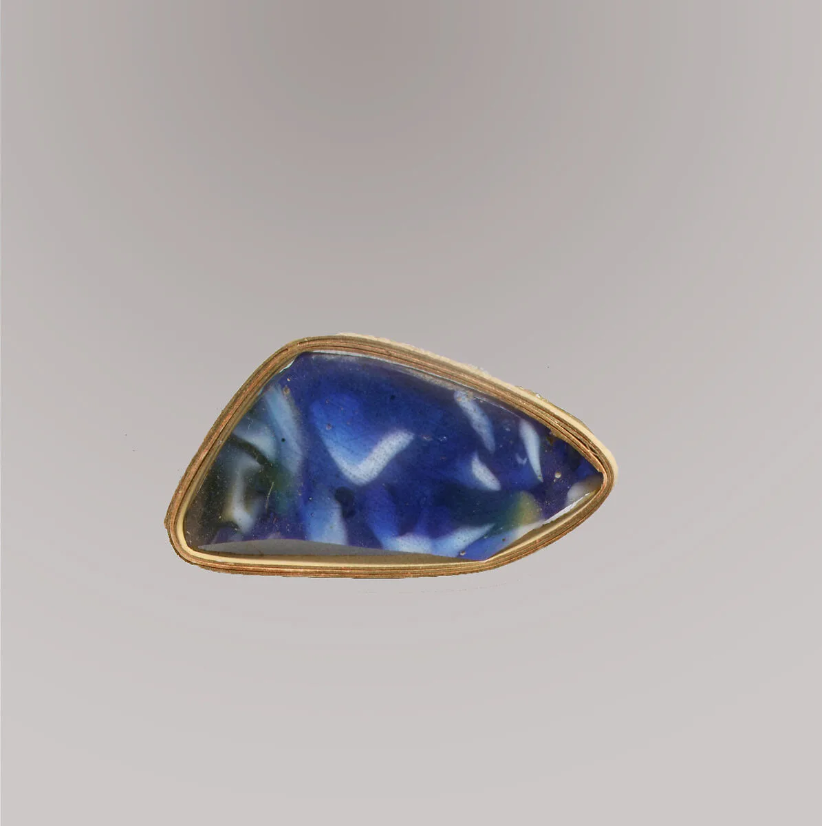 Glass mosaic fragment — Unknown