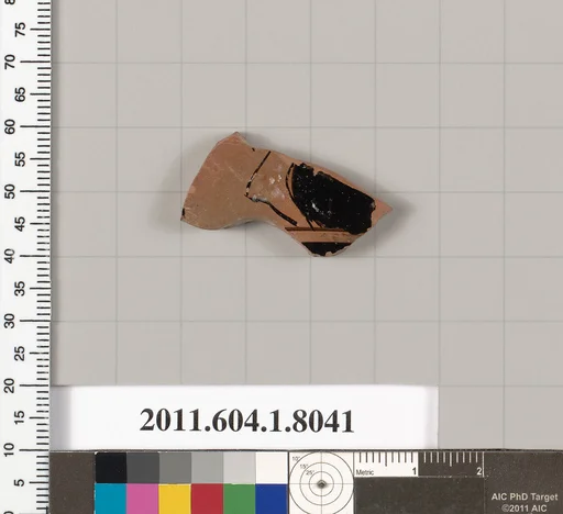 Terracotta fragment of a kylix (drinking cup)
