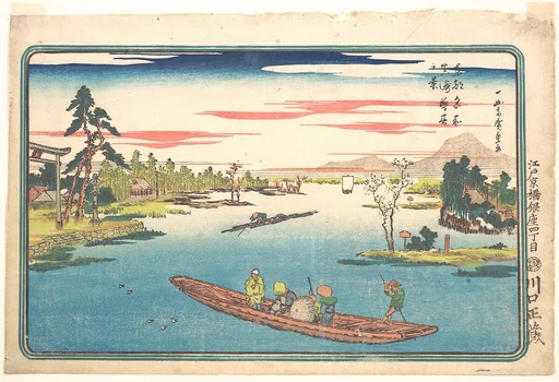Masaki, boshun no kei|東都名所 真崎暮春之景|A View of Late Spring at Masaki