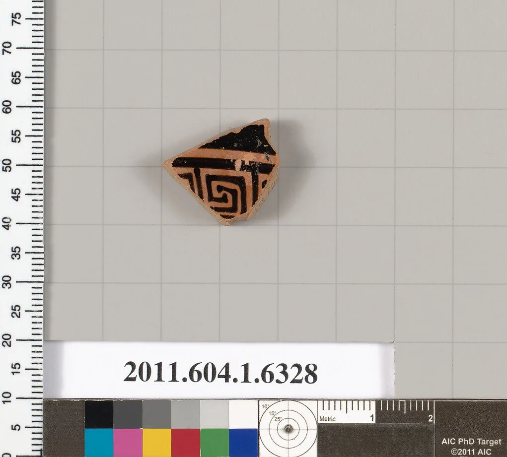Terracotta fragment of a kylix (drinking cup) — Unknown