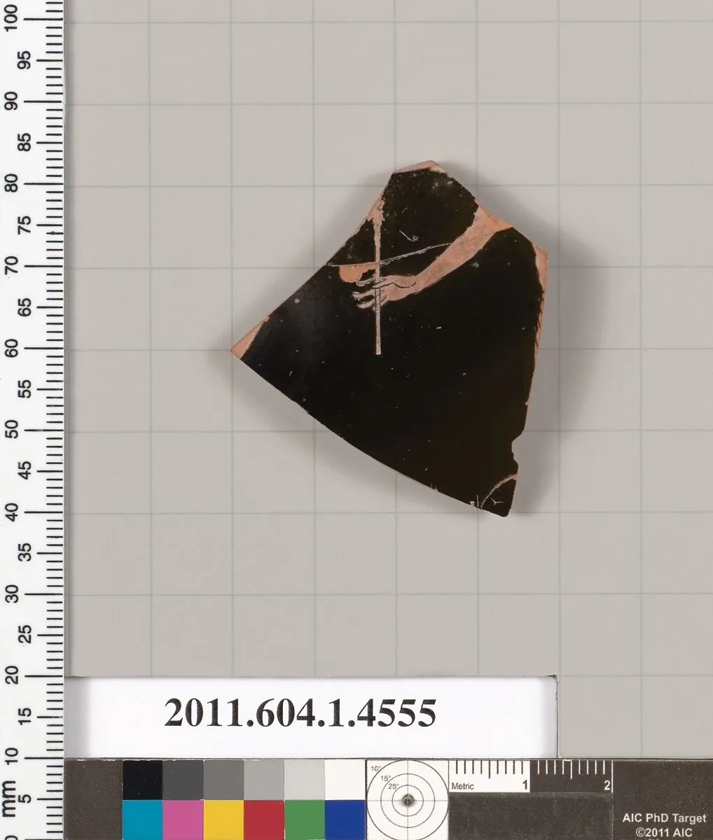 Terracotta fragment of a kylix (drinking cup) — Unknown