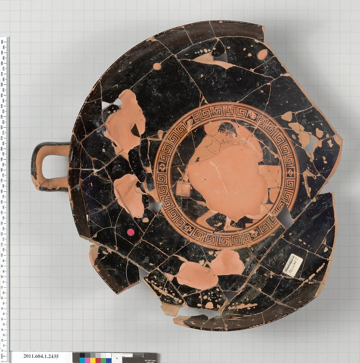 Terracotta fragment of a kylix (drinking cup) — Tarquinia Painter