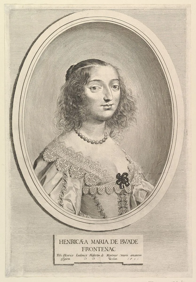 Henriette-Marie de Buade-Frontenac — Claude Mellan