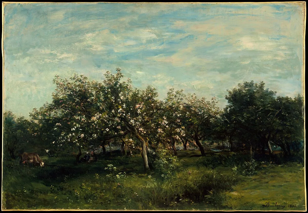 Apple Blossoms — Charles-François Daubigny