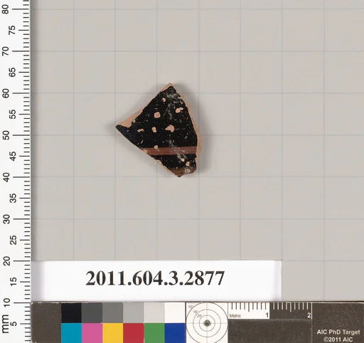 Terracotta fragment of a closed shape