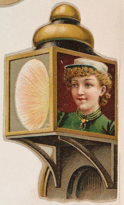 Headlight, from the Novelties series (N228, Type 3) issued by Kinney Bros. — Kinney Brothers Tobacco Company