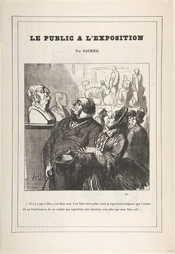 There's no denying it's me!..., from 'The public at the exhibition,' published in Le Petit Journal pour Rire, June 18, 1864