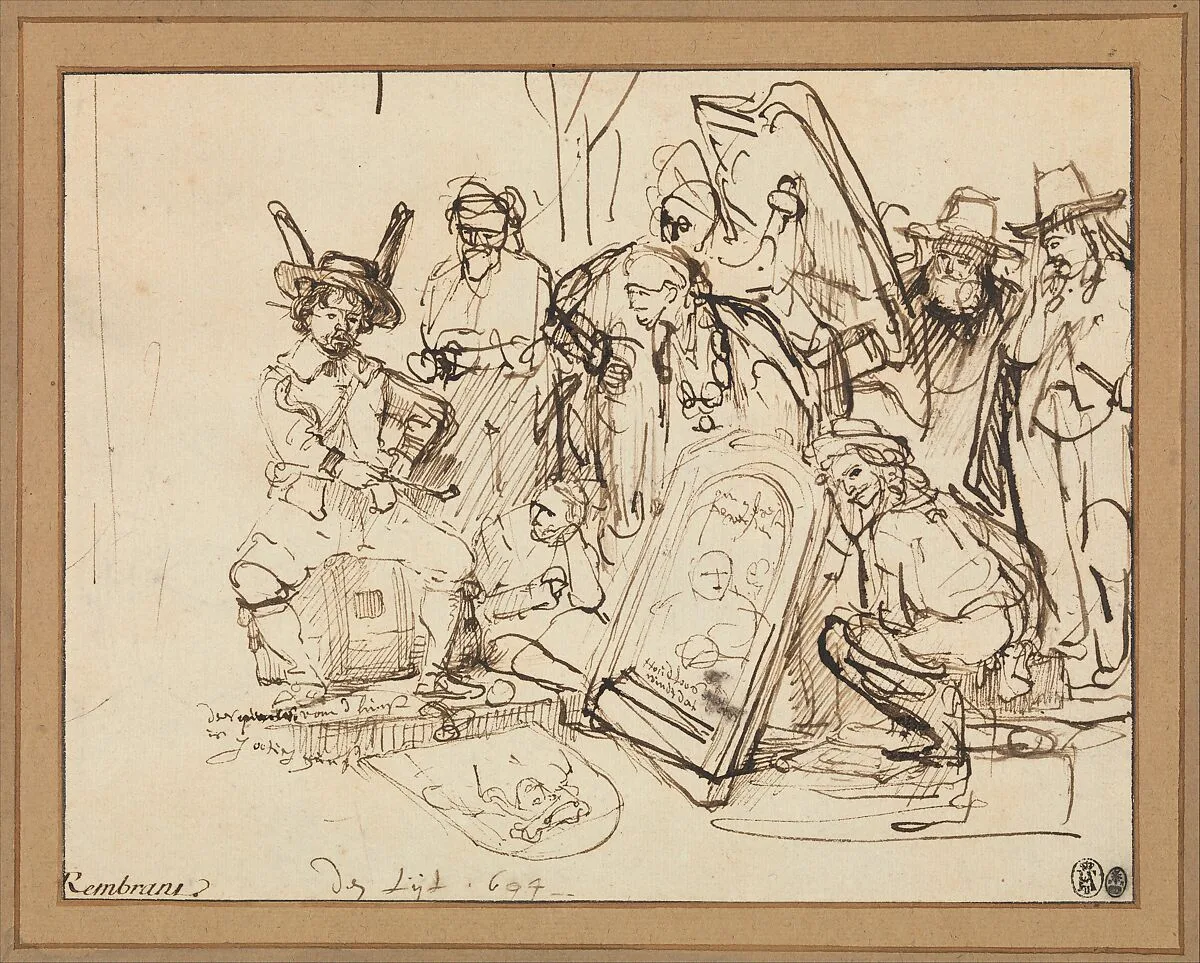 Satire on Art Criticism — Rembrandt (Rembrandt van Rijn)