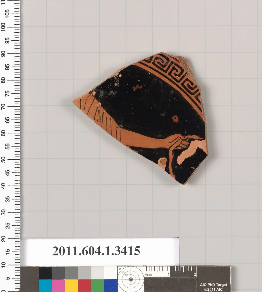 Terracotta fragment of a kylix (drinking cup) — Unknown