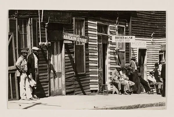 Detail of "Mississippi Town Negro Quarter" — Walker Evans