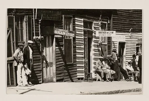 Detail of "Mississippi Town Negro Quarter"