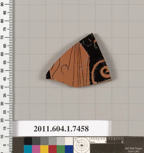 Terracotta fragment of a kylix (drinking cup)