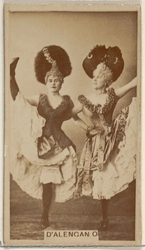 D'Alencan, from the Actors and Actresses series (N45, Type 8) for Virginia Brights Cigarettes