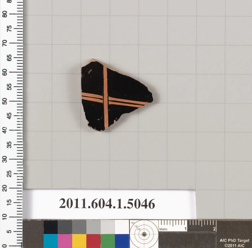 Terracotta fragment of a kylix (drinking cup) — Unknown