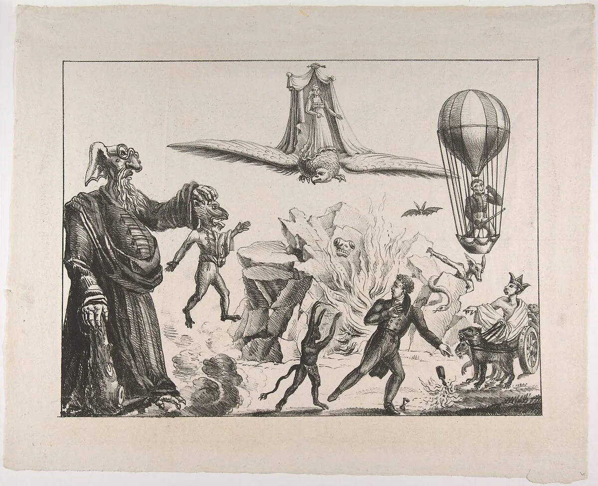 Monsters, Monkeys, and Men — Anonymous, French, Austrian or German, second decade19th century