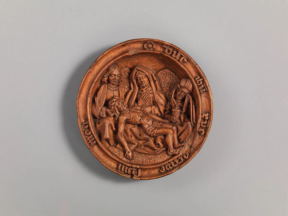 Half of a Prayer Bead with the Lamentation — Unknown