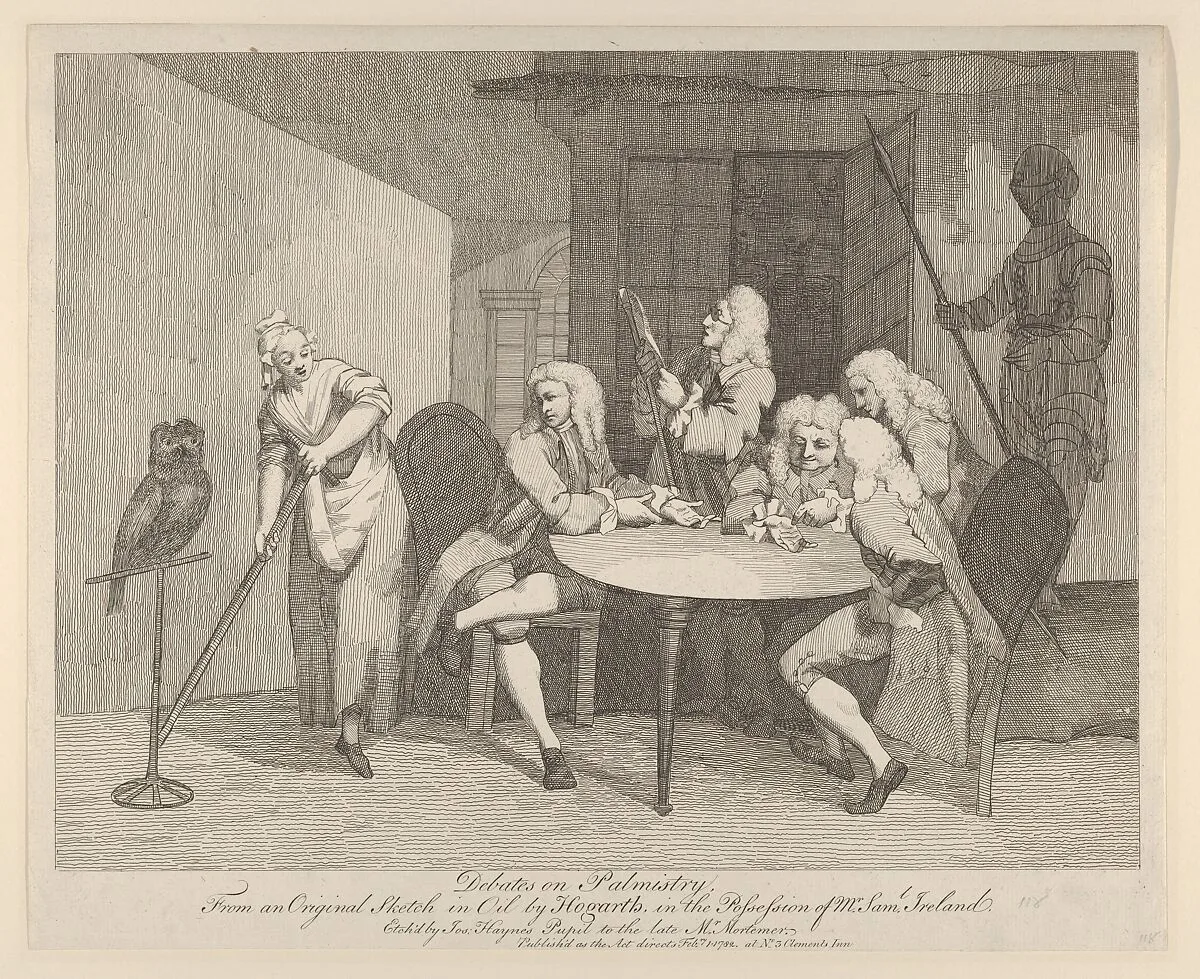 Debates on Palmistry — William Hogarth|Joseph Haynes