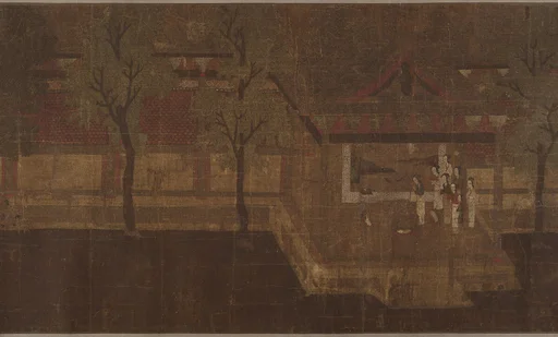 明/清 佚名 傳蕭照 中興瑞應第七圖 卷|Pavilion with Figures