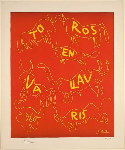Bulls in Vallauris 1960