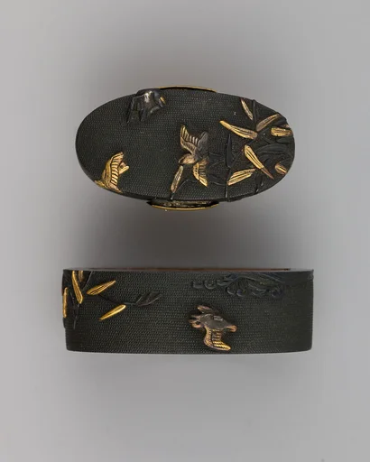 Sword-Hilt Collar and Pommel (Fuchigashira)