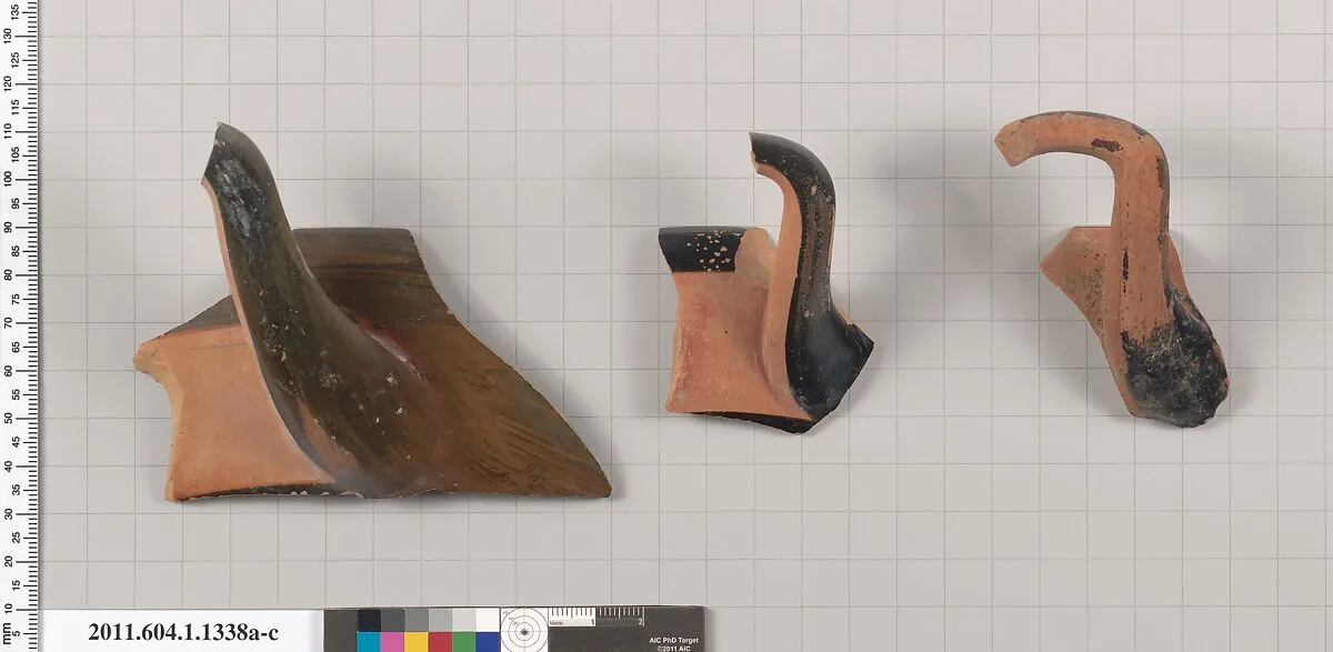 Terracotta fragments of kylikes (drinking cups) — Unknown