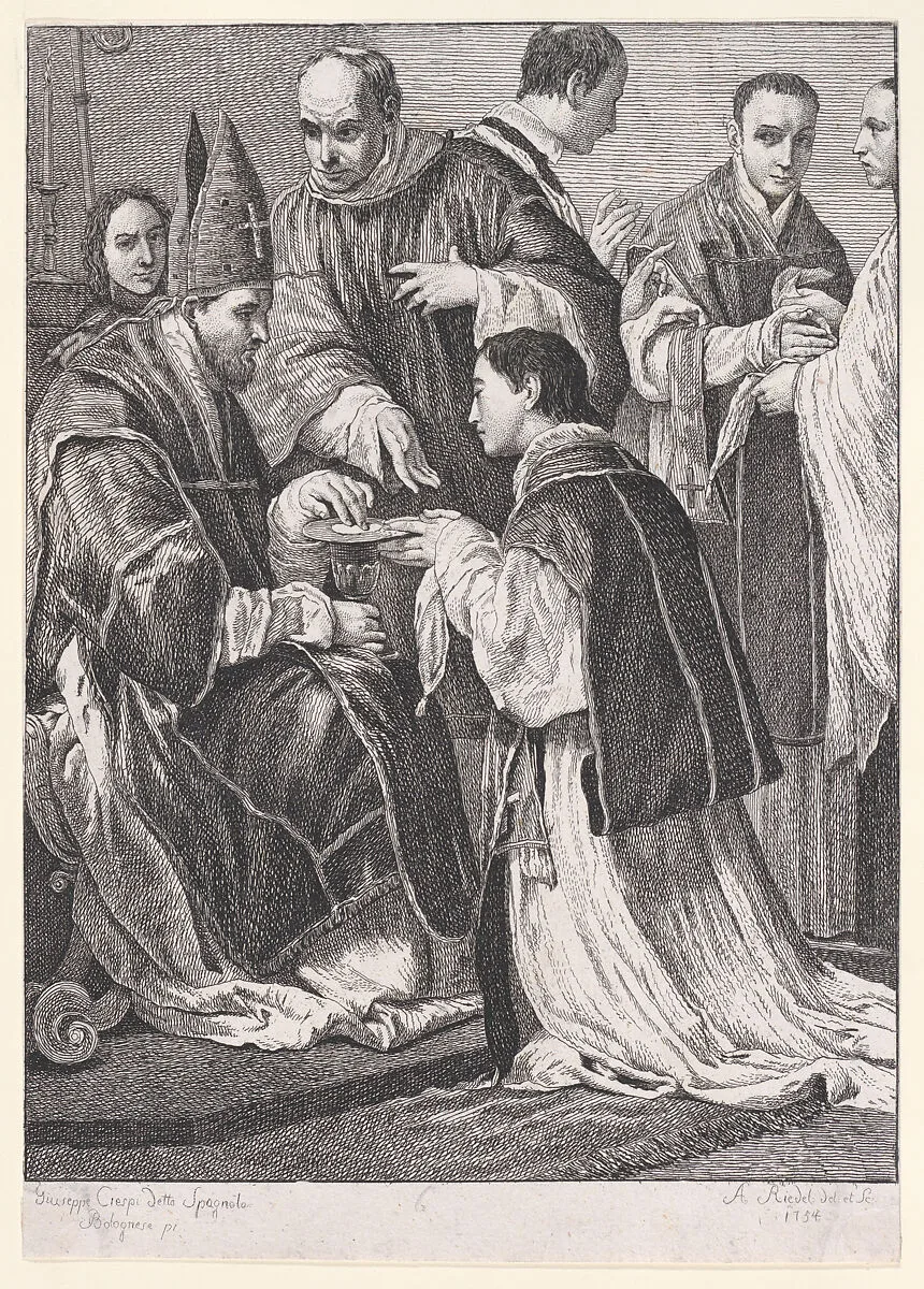 Ordination, from "The Seven Sacraments" — Giuseppe Maria Crespi|Johann Georg Hertel|Johann Anton Riedel