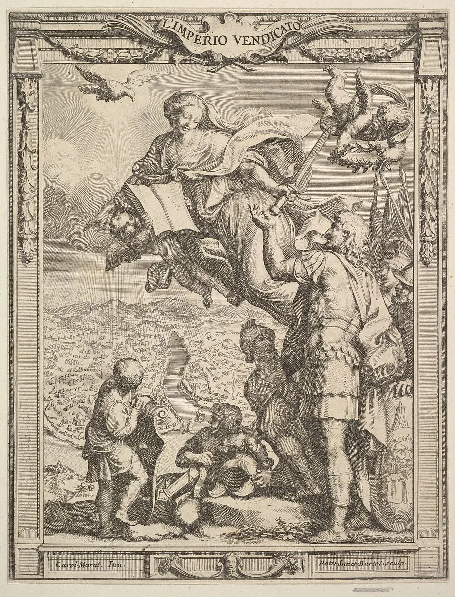 L'Imperio Vendicato — Pietro Santi Bartoli|Carlo Maratti