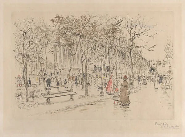 Place de la Madeleine — Jean-François Raffaëlli