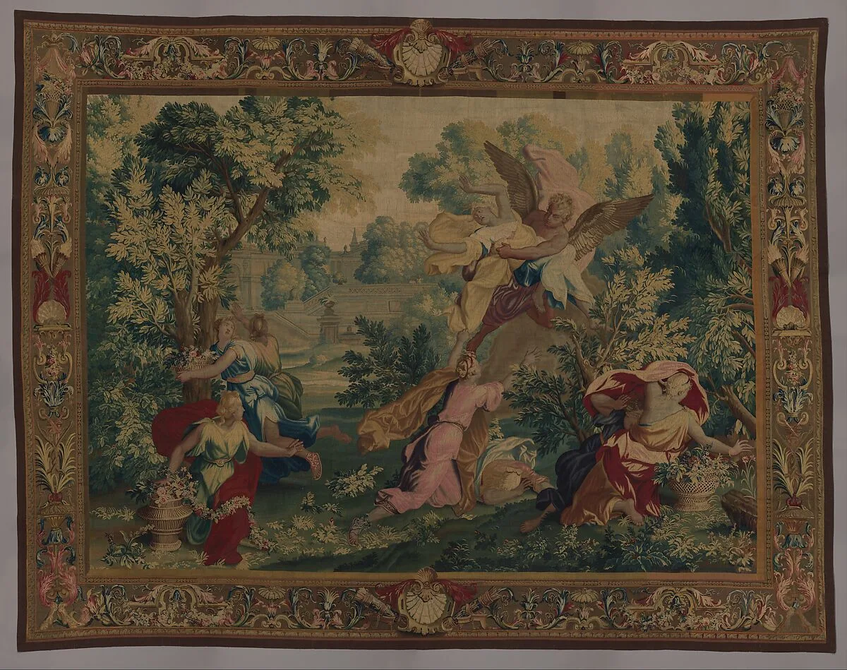 Boreas and Orithyia from a set of scenes from Ovid's Metamorphoses — Beauvais|René Antoine Houasse