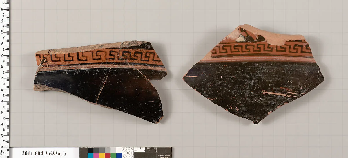 Terracotta fragments of a calyx-krater (bowl for mixing wine and water) — Unknown