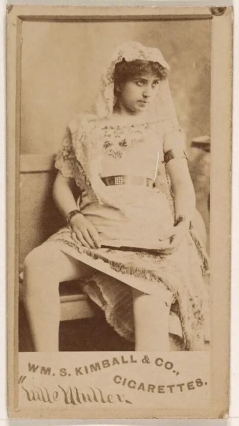 Mlle. Muller, from the Actresses series (N203) issued by Wm. S. Kimball & Co. — William S. Kimball & Company