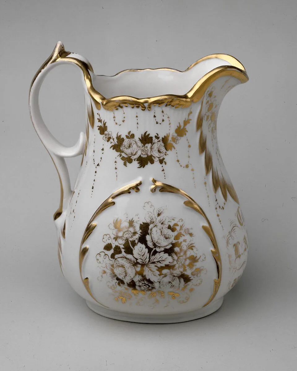 Pitcher — William Bloor's East Liverpool Porcelain Works