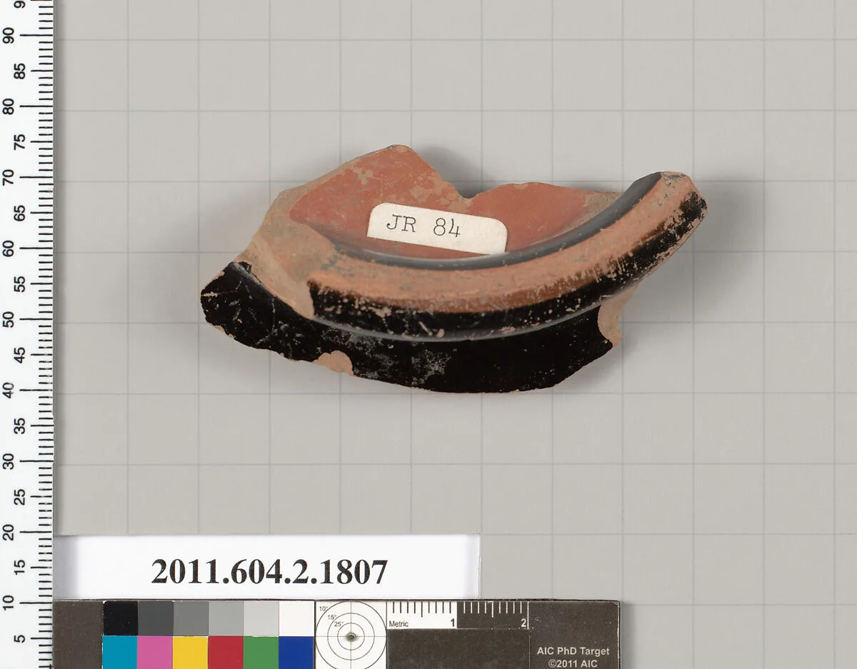 Terracotta fragment of a skyphos (deep drinking cup) — Unknown