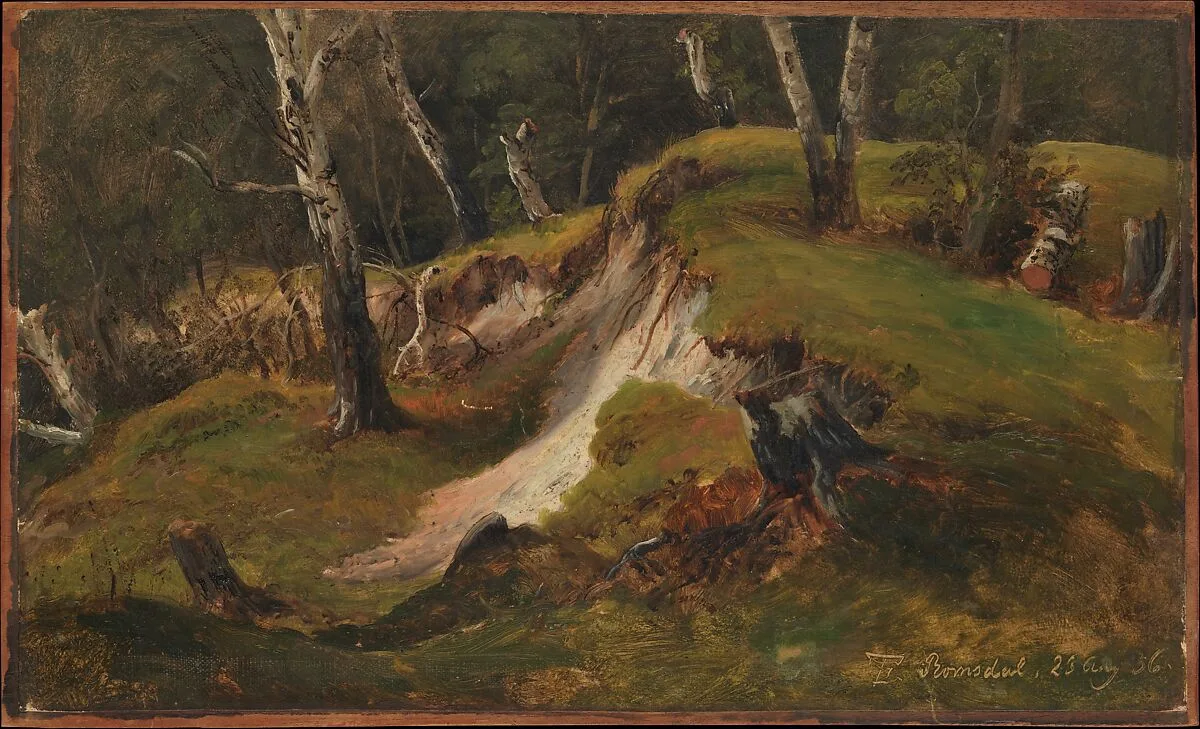 Escarpment with Tree Stumps, Romsdal — Thomas Fearnley