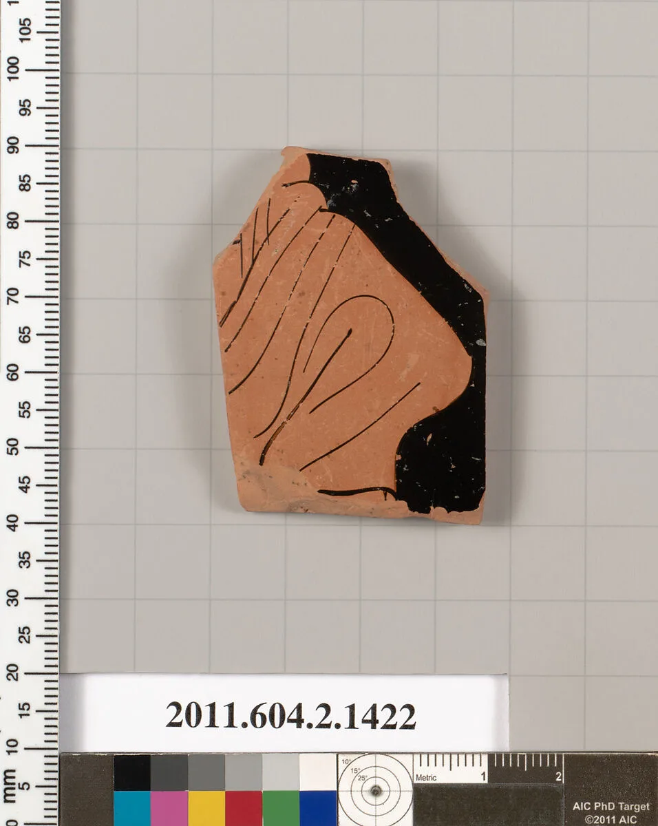 Terracotta fragment of a skyphos (deep drinking cup) — Unknown