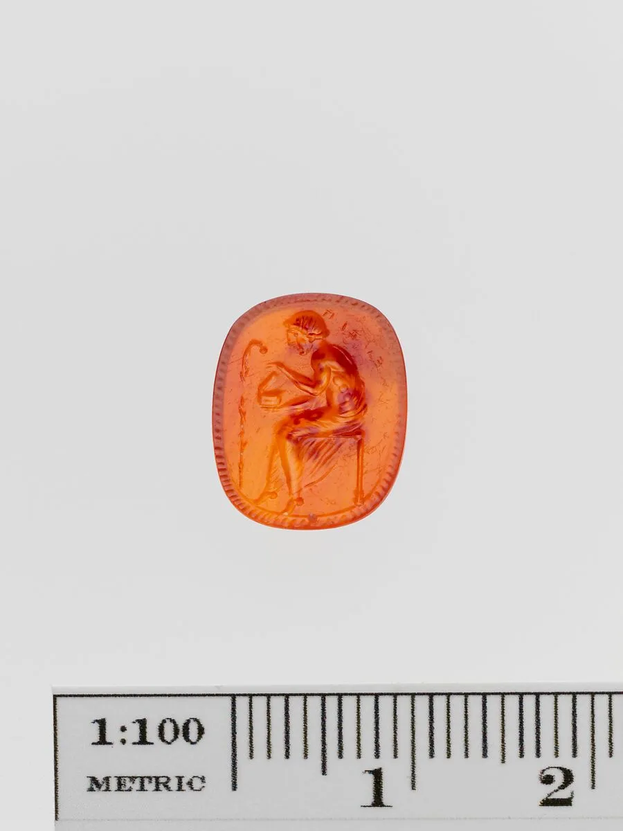 Carnelian ring stone — Unknown