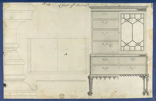 Chest of Drawers, from Chippendale Drawings, Vol. II