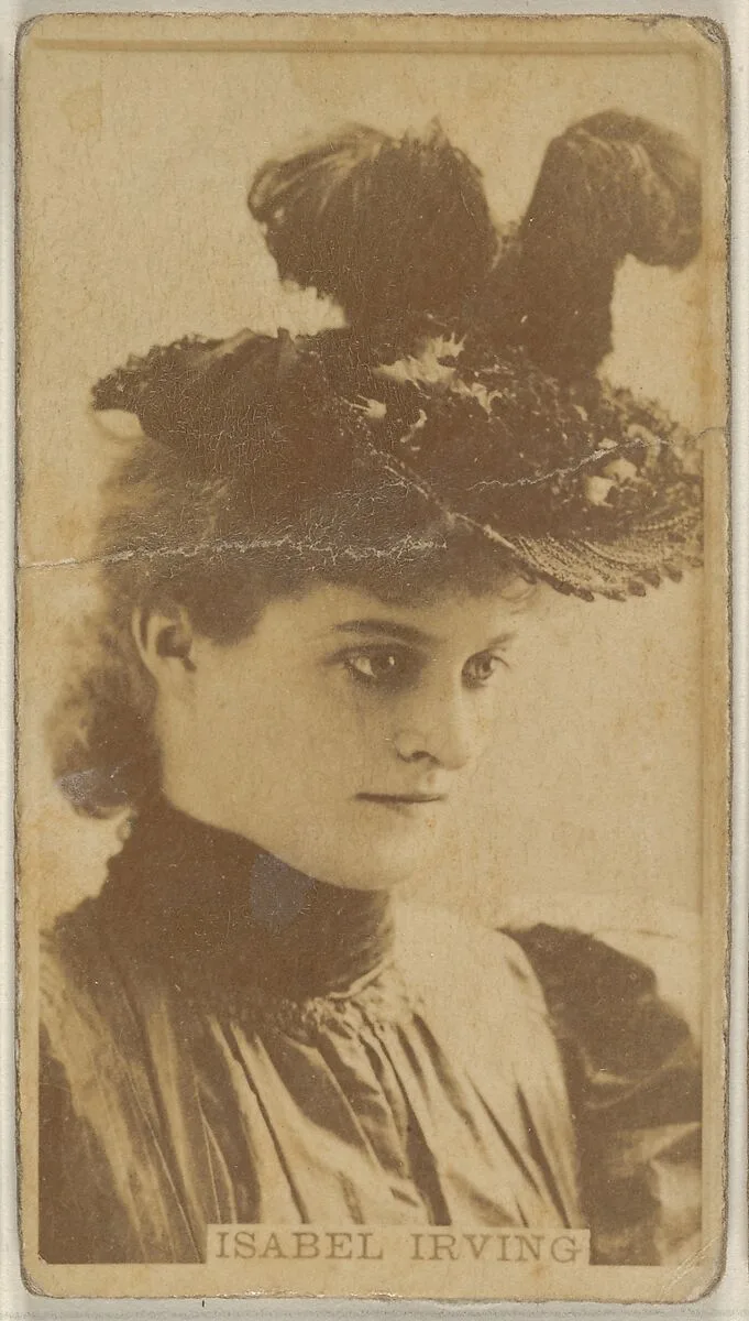 Isabel Irving, from the Actors and Actresses series (N45, Type 8) for Virginia Brights Cigarettes — Allen & Ginter