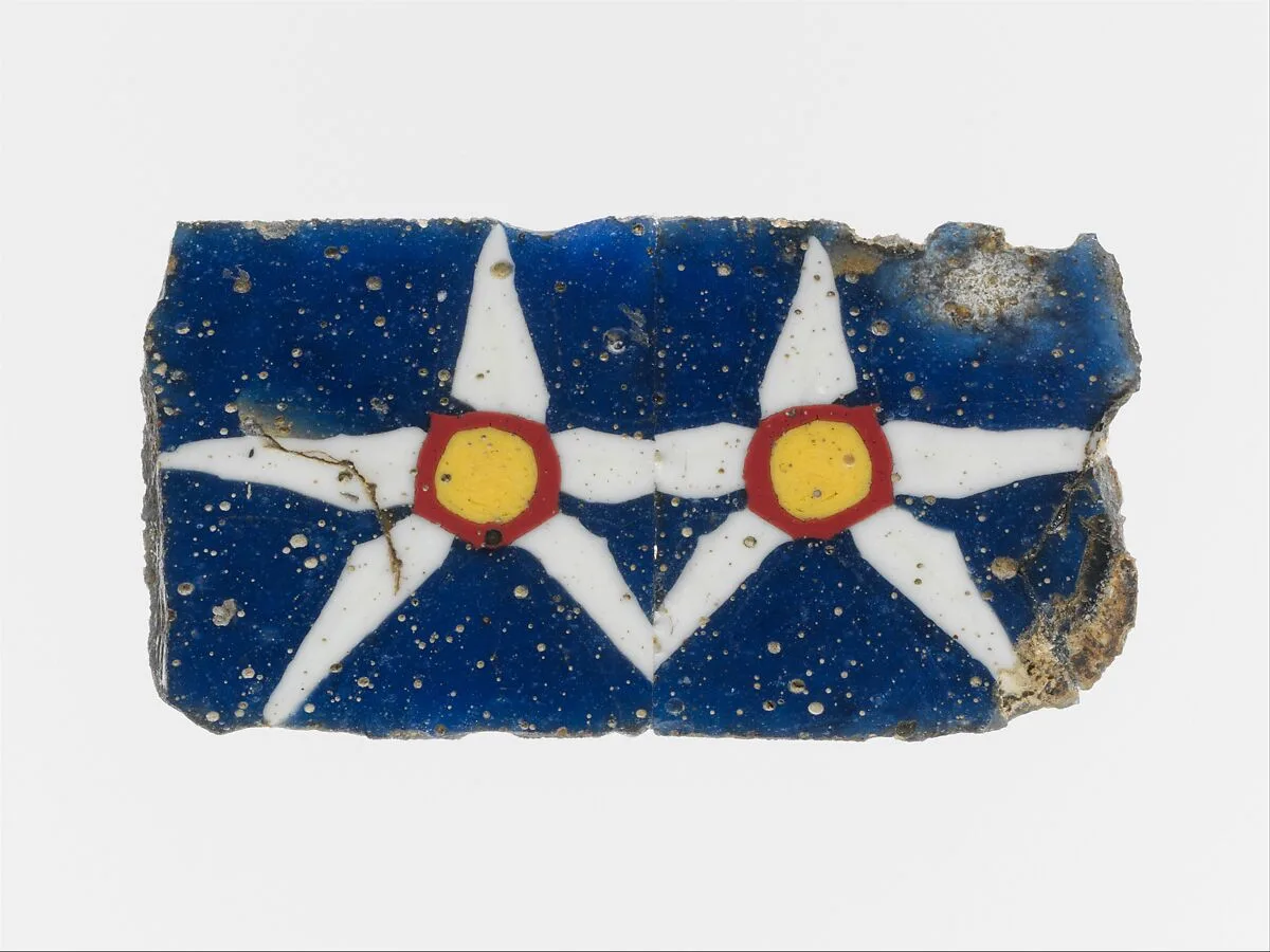 Glass mosaic inlay — Unknown