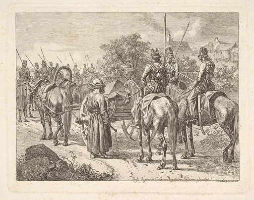 Cossacks Escorting the Regimental Cassone