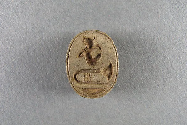 Scarab in the form of king as Harpokrates — Unknown