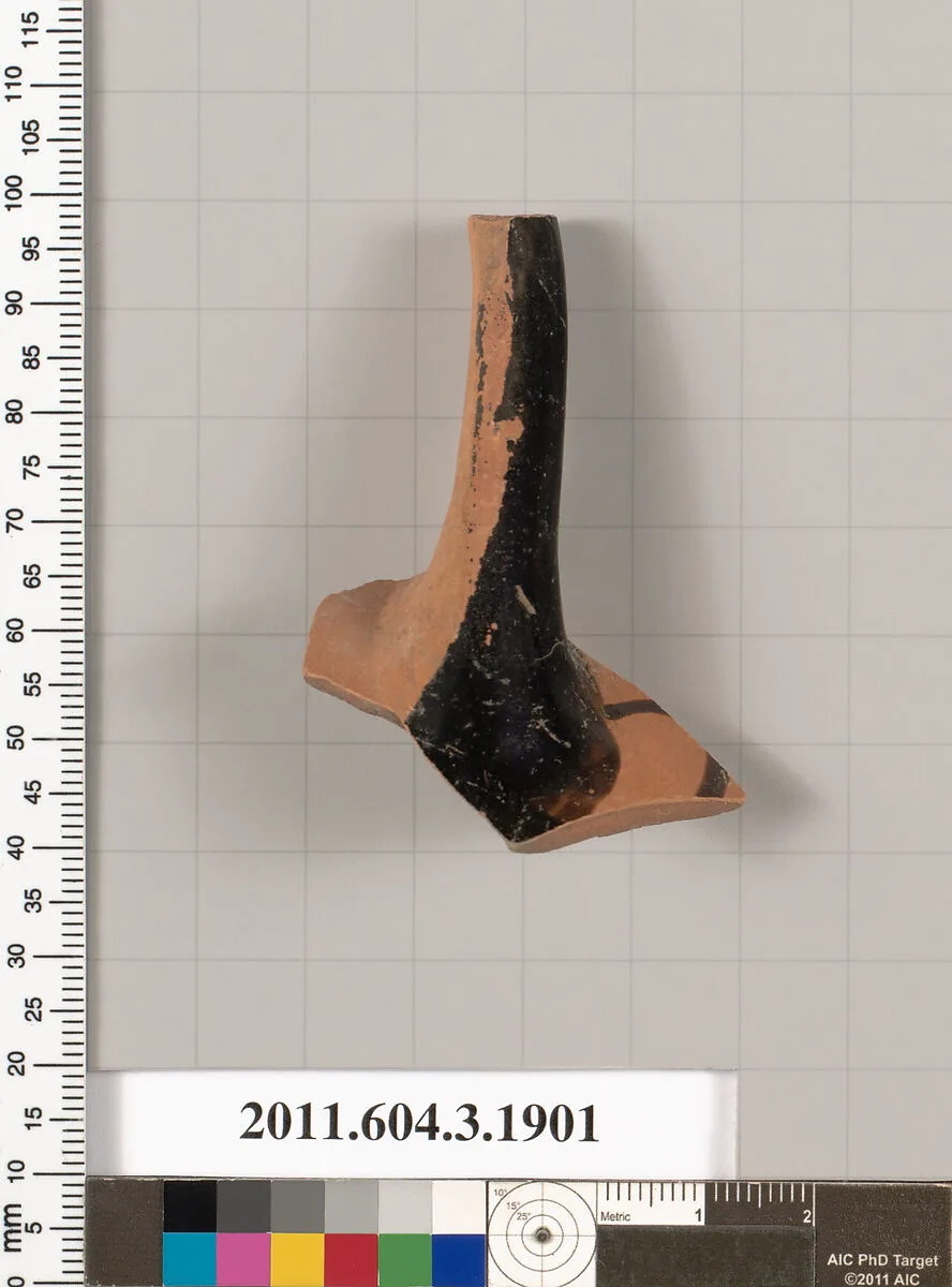 Terracotta fragment of a kylix (drinking cup) — Unknown