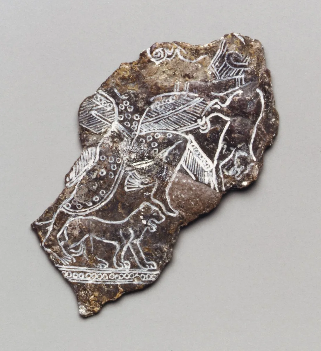 Fragment of a silver bowl — Unknown